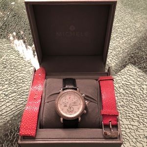 Michele Diamond chronograph watch